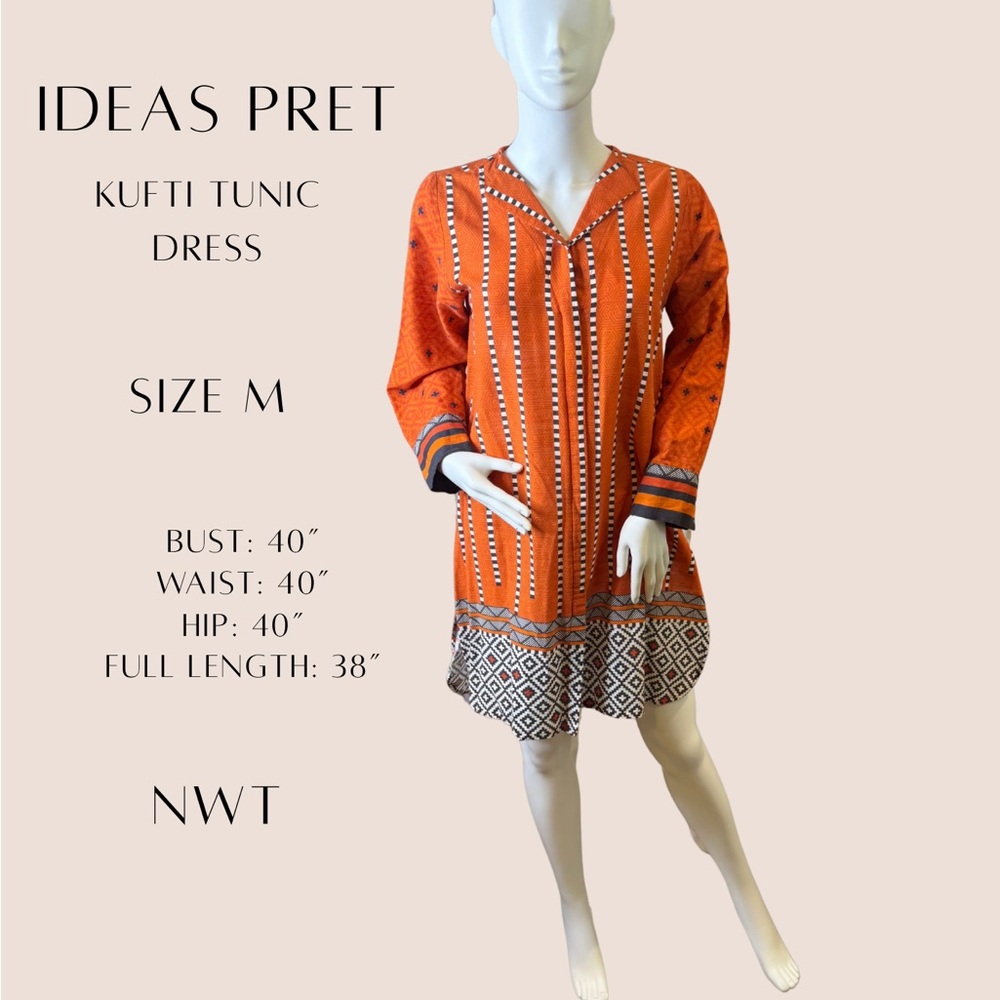 Ideas Pret Kufti Tunic Dress – Size M (NWT)